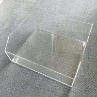 单层斜开口亚克力盒300*250*120mm