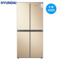 418升十字冰箱家用节能四门电冰箱对开静音大容量BCD-418|香槟色