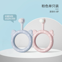婴幼儿童硅胶软毛牙刷0-1-2-3岁半以上训练宝宝乳牙万毛牙膏套装 粉色牙刷一只装[收藏加购送牙刷]