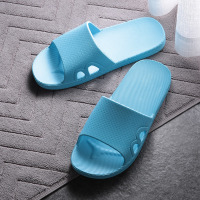 凉拖鞋女夏季室内居家居防滑厚底情侣浴室洗澡家用软底拖鞋男夏天 天蓝-两孔 36-37(适合35-36的脚穿)[收藏加购,