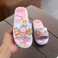 儿童拖鞋女夏外穿 公主女童可爱凉拖托鞋时尚家居防滑小孩中大童 晴天蓝 26