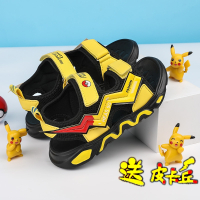 男童凉鞋回力2021新款皮卡丘儿童沙滩鞋夏季防滑软底男孩子中大童 黄色 /送皮卡丘 28 /鞋内长17.8cm