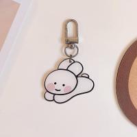 少女心放映室 ins可爱钥匙扣情侣挂件 包包卡通挂饰airpods挂件女 奔跑小兔钥匙扣 有保护膜