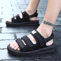 回力凉鞋男2021新款夏季休闲时尚沙滩鞋大童软底男女情侣拖鞋两用 1880黑色 36