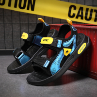 回力儿童凉鞋男2021年新款夏天软底防滑中大童沙滩鞋男童宝宝凉鞋 TNM802黑黄 27