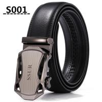 男士真皮皮带腰带自动扣裤带牛皮中青年商务韩潮休闲时尚皮带 (升级版)S001 105cm