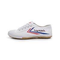 山东鲁泰武术鞋田径训练鞋白球鞋男女情侣黑色太极跑步练功学生鞋 白色 30码