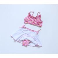 外贸原单 2021夏款女童吊带印花可爱速干连体泳衣 瑕疵星星粉 分体 120码偏小