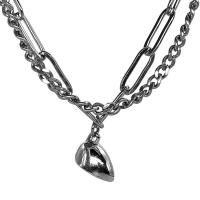 叠戴拼接磁铁爱心相吸手链男女夏ins小众设计简约冷淡情侣款闺蜜 银色 女款 长度16cm