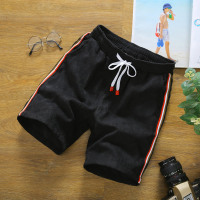 2021夏季新款亚麻短裤男薄款冰丝五分裤直筒宽松潮流休闲棉麻裤子 K18708黑色 M