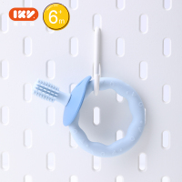 爱咔威IKV甜甜圈牙胶婴儿乳牙刷宝宝磨牙棒硅胶咬咬玩具乐可水煮 蓝 甜甜圈牙胶