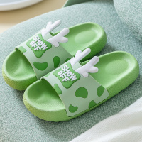 厚底拖鞋女士夏季室内洗澡浴室防滑居家情侣可爱家用凉拖鞋男外穿 绿色鹿角 36-37(适合35-36的脚穿)