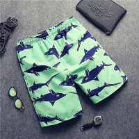 短裤男士五分裤休闲中裤夏季新款宽松大码情侣速干泰国潮裤沙滩裤 TP1702鲨鱼绿 XL