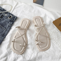 淑女大学生凉鞋2021年新款女仙女风配裙子软底法式小众罗马夏平底 洋气白色(收藏加购 赠礼品❤先发货) 35