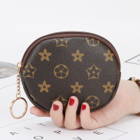 韩版零钱包包女士卡包学生硬币包女拉链小钱包钥匙包手拿包小方包 啡花款