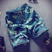 夏季速干海边度假沙滩裤男温泉平角宽松情侣装泳裤五分裤潮流短裤 1号色 M