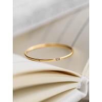 强推极细!不掉色锆石碎钻日式戒指女简约小众轻奢ins风尾戒指环 极细单 钻戒指 内直径1.55厘米