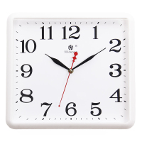 挂钟客厅钟表现代简约时尚家用时钟石英钟创意挂表个性表挂墙上 9814白边33×30cm 13英寸(直径33厘米)