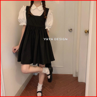 泡泡袖衬衫连衣裙2021新款夏法式收腰小个子设计感小众两件套裙子 单件上衣 S