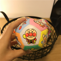 面包超人宝宝手摇铃沙锤摇鼓响板牙胶手抓球幼儿安抚玩具0-6-12 小皮足球8cm