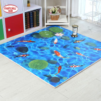 清仓卡通儿童爬爬垫家用宝宝拼接爬行垫加厚婴儿 荷塘月色 付款后急货 60*60*1.0cm[6片/包]