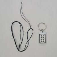 老人防走失神器老年痴呆防丢失挂牌号码手环儿童联系信息卡片身份 钥匙牌+黑绳+钥匙环