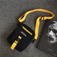 包包男士斜挎包潮牌2020新款ins日系工装小背包女学生个性单肩包 黑色