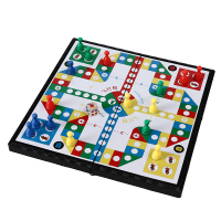 先行者小号磁性折叠飞行棋儿童亲子互动益智玩具磁力棋桌面游戏下 D-6飞行棋(20厘米)