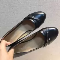 妈妈鞋舒适软底通勤单鞋2021春季新款中年女士鞋中老年女鞋高跟鞋 819-5黑色 35