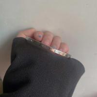 手镯卡家不掉色女椭圆形无钻简约大方潮流2021新品手链首饰 卡家无钻银色手镯