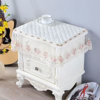 床头柜罩长方形布艺餐桌垫客厅家用台布防尘罩新品茶几布桌布 极简米[店长推荐] 40*45.1cm