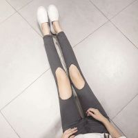 高腰牛仔裤哈伦裤女2021春季新大码宽松显瘦弹力直筒萝卜长裤 1668灰色九分裤【小礼品】 27 建议90-100斤