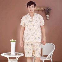 一次性浴服汗蒸服男洗浴中心浴服桑拿服女大码足疗按摩浴衣批发 舒适款黄龙浴服(180斤左右)