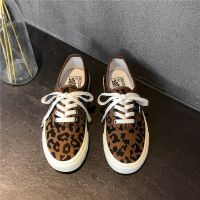 2021春季新款复古女学生韩版百搭鞋子女板鞋女ins学院风休闲鞋潮 豹纹 35