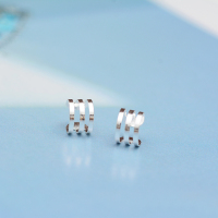 韩版耳夹无耳洞女耳骨夹小学生耳夹耳扣假耳钉男女情侣耳环耳饰品 三层耳夹 单只