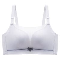 乳胶防走光抹胸内衣女无钢圈小胸加厚聚拢文胸上托收副乳防下垂胸 白色-单件 32/70A[小胸聚拢显大]