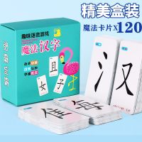魔法汉字卡片儿童偏旁部首识字卡片组合认字早教亲子玩具语言游戏 纸盒装[识字卡片 120张]