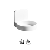 浴室免打孔置物架小米家感应皂液器挂架壁挂式洗手液收纳架置瓶架 白色