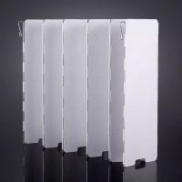 烤炉铝合金挡风板轻量化加长野外炉具户外板防风野营装备10片12 8片(送布袋)