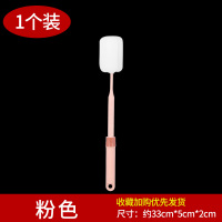 杯刷长柄洗刷茶杯子神器厨房清洁小锅刷子家用可伸缩奶瓶海绵刷F7 粉色-单个装