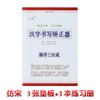 一日一练字板小学生新型硬笔字帖楷书儿童三年级一年级二四五学生练字帖正楷书写字帖练习临摹 简装（1本练习册+1张垫板）仿宋
