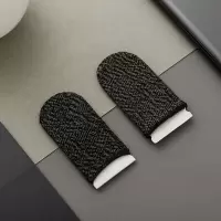 [电竞职业款]吃鸡手指套游戏防滑手套手游防汗指套职业打王者荣耀神器拇指套超薄电竞防手汗止汗竞技版同款 黑色[买1送1★