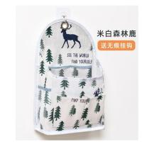 大一新生开学学生党宿舍用品大全男女生寝室上铺下铺收纳住校神器 米白森林鹿挂袋 送挂钩