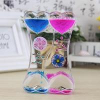 创意双色减压发呆液体沙漏油漏水滴儿童刷牙计时器摆件生日礼物 sy01电风扇