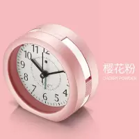 学生用 静音床头 创意音乐多功能简约闹铃夜光儿童个性懒人小闹钟 [基础版] 樱花粉 单首音乐 10厘米