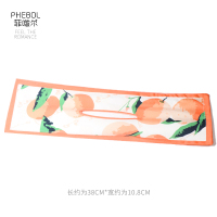 菲啵尔印花魔术扭扭夹懒人盘发神器蝴蝶结夏季丸子头百搭少女发饰 橙子