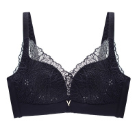 夏季薄款新品芬腾女士内衣轻薄舒适聚拢少女文胸胸罩透气洞洞杯大 黑色 32/70AB通杯[上薄下厚]