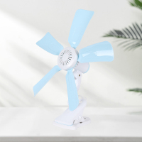 学生宿舍小型夹扇家用大风力卧室静音床上小风扇迷你夹挂式电风扇 五叶夹扇