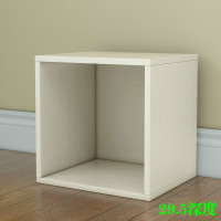 特价简约带门书柜学生创意书架小柜子自由组合储物柜儿童收纳柜子 暖白单柜 0.6米以下宽