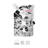 米娅补充包能量果冻水粉颜料袋装60ml100ml色彩一方原颜艺考时光单个替换色彩颜料学生用米亚水粉颜料300ml 钛白